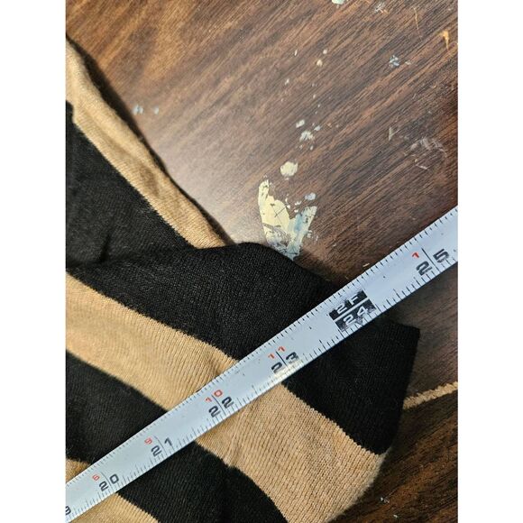 INC Tan Black Striped Cardigan Sweater Size Small - Picture 7 of 7